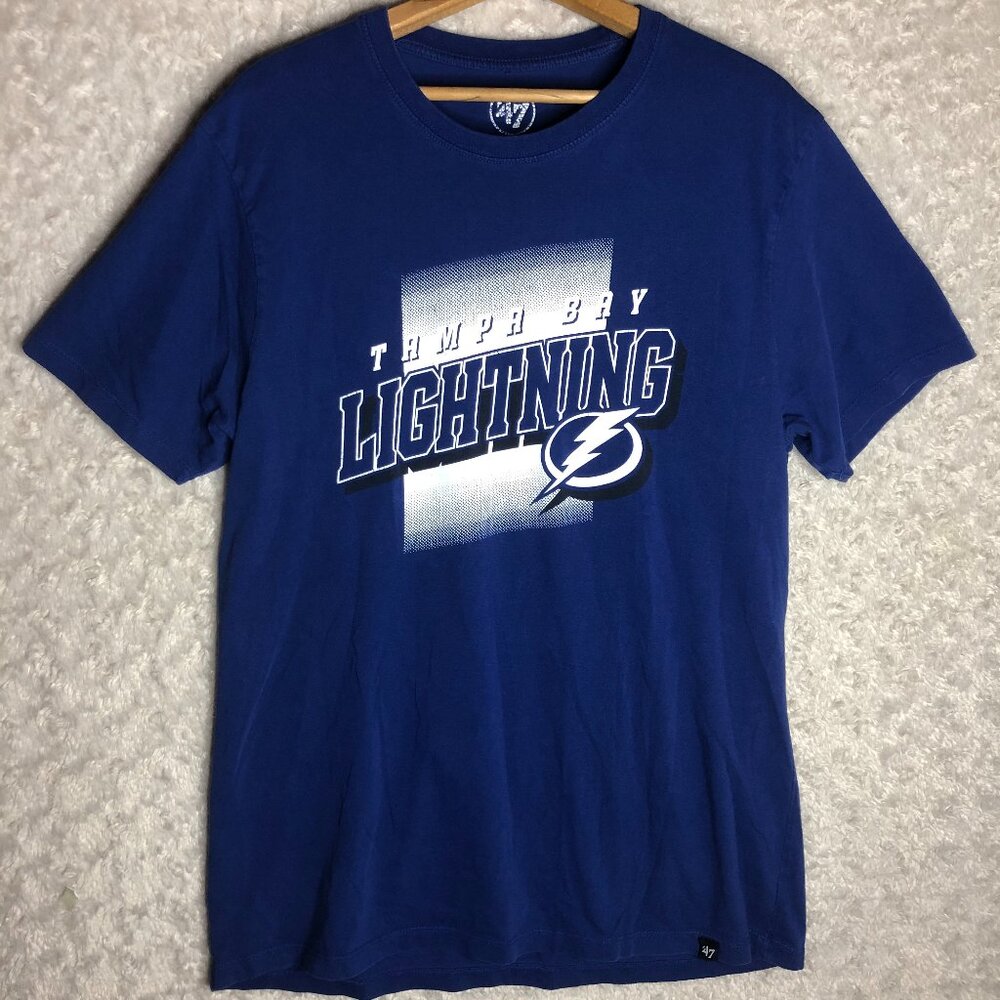Tampa‎ Bay Lightening 47 Blue T-Shirt Size Large